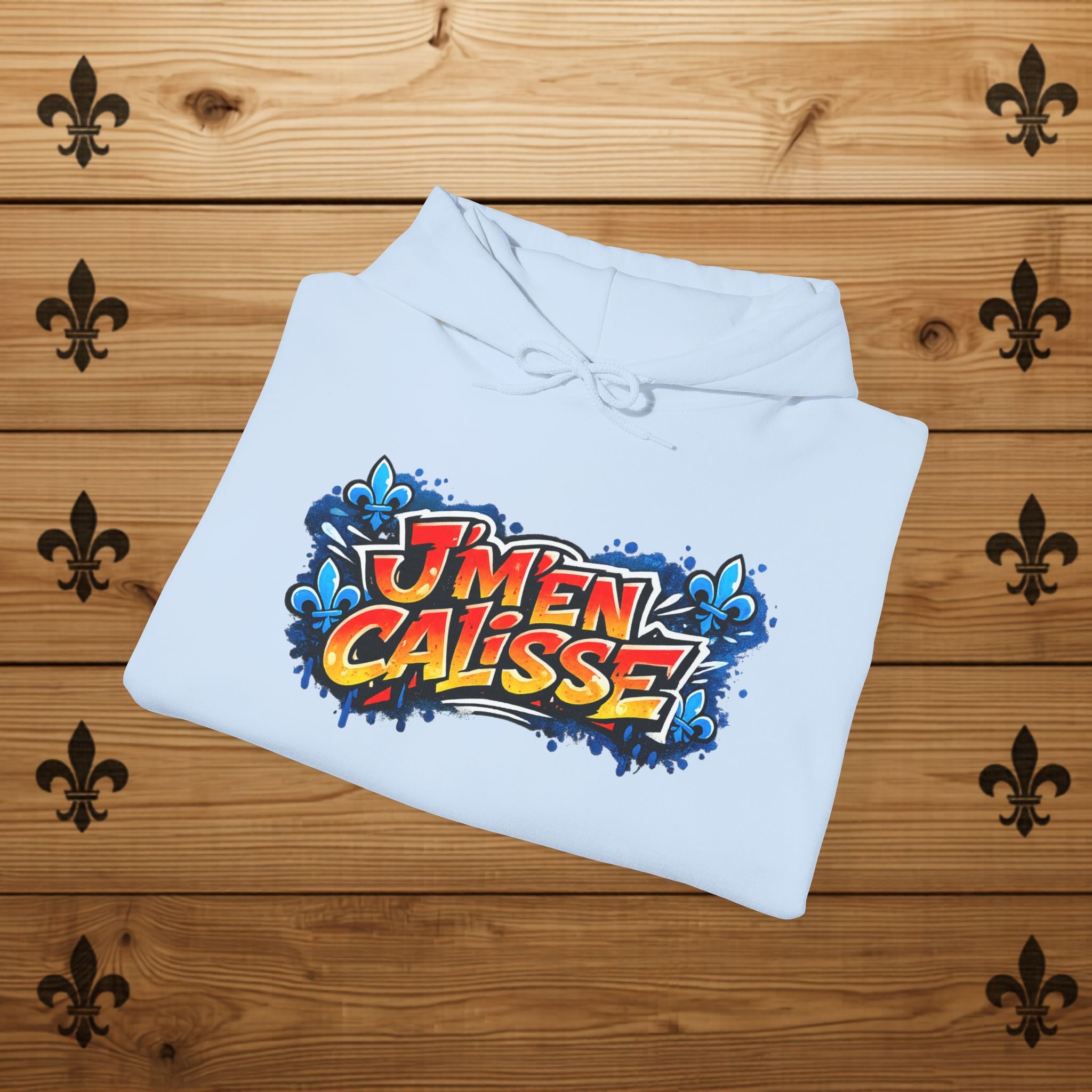 J'm'en Calisse Hoodie Quebecois Slang Sacre Québécois Hoodie Quebec