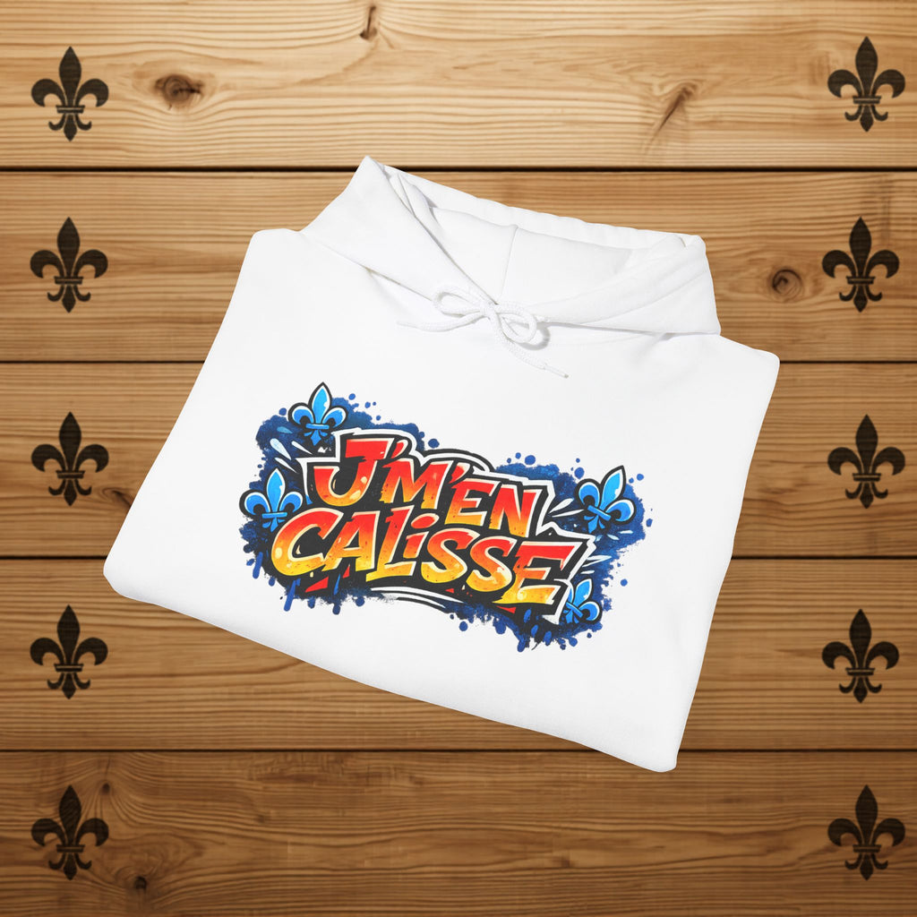 J'm'en Calisse Hoodie Quebecois Slang Sacre Québécois Hoodie Quebec