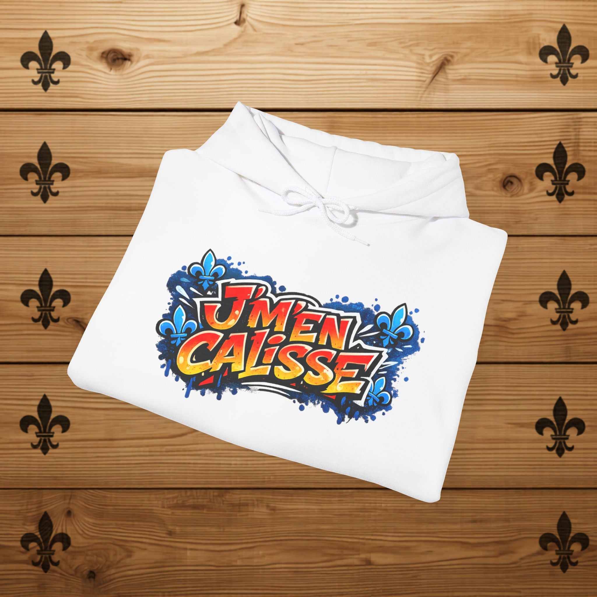 J'm'en Calisse Hoodie Quebecois Slang Sacre Québécois Hoodie Quebec