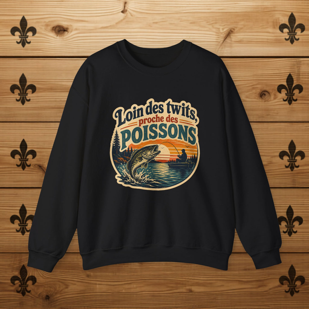 Loin des twits, proche des poissons - Sweatshirt