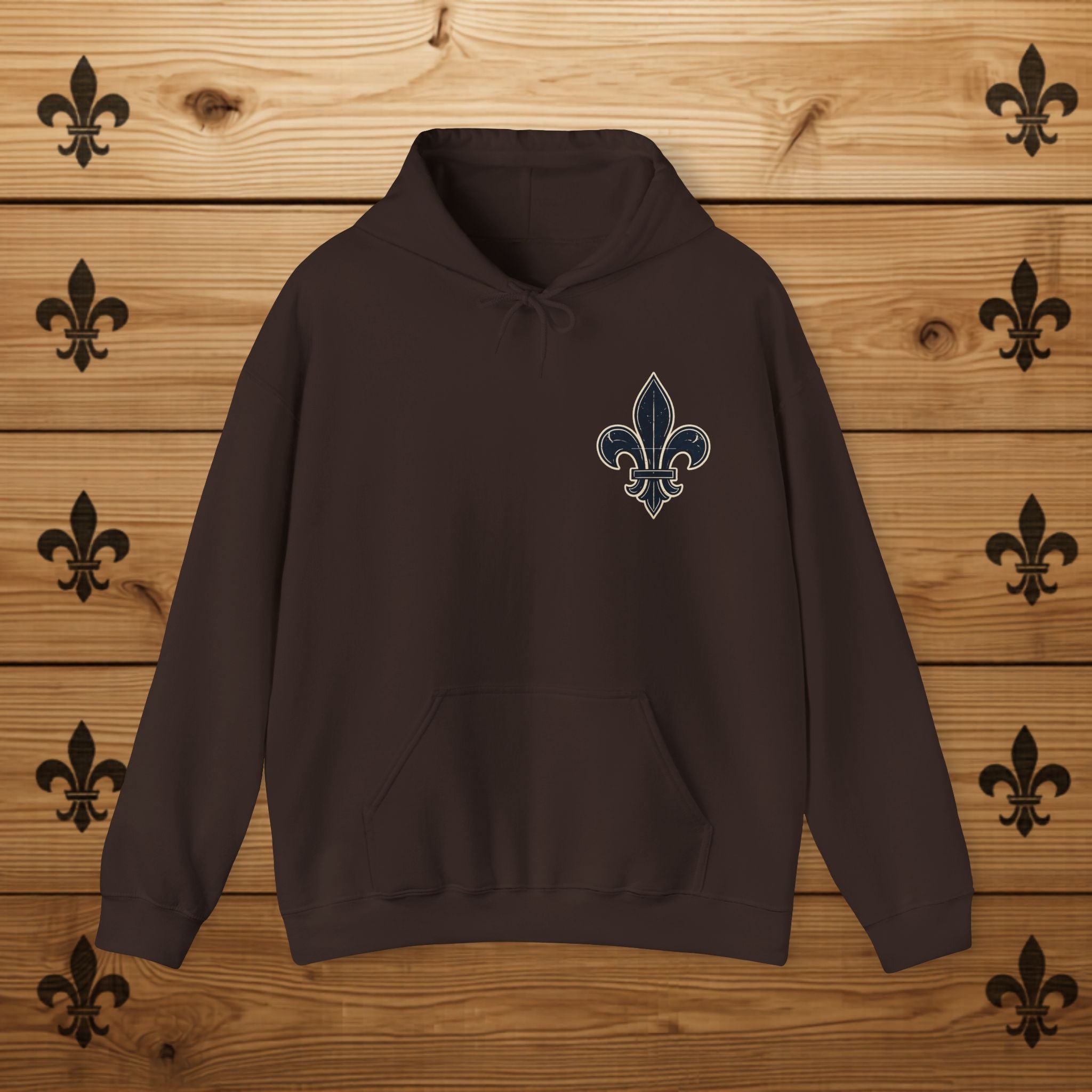 Hoodie Québécois Fleur de Lys  Les Draveurs Chandail Québec