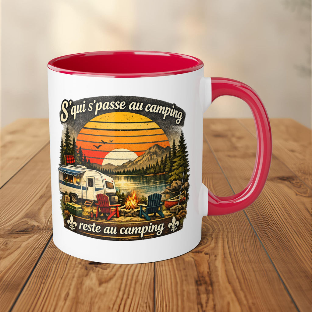 Tasse humoristique Camping Québec