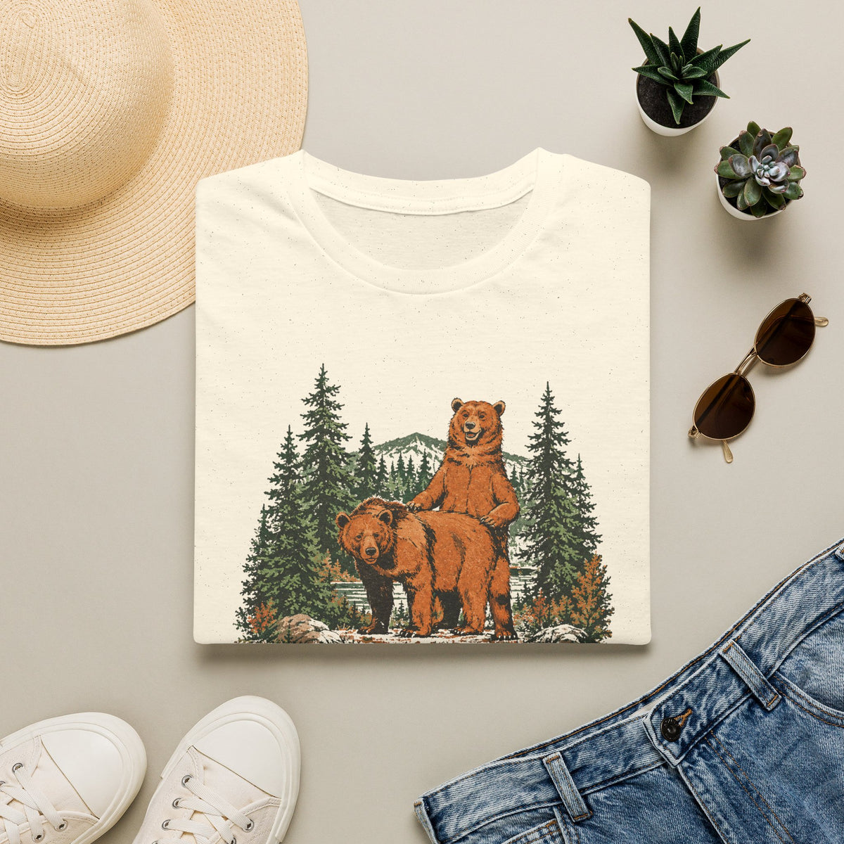 Moi pis mon chum ours - T-Shirt