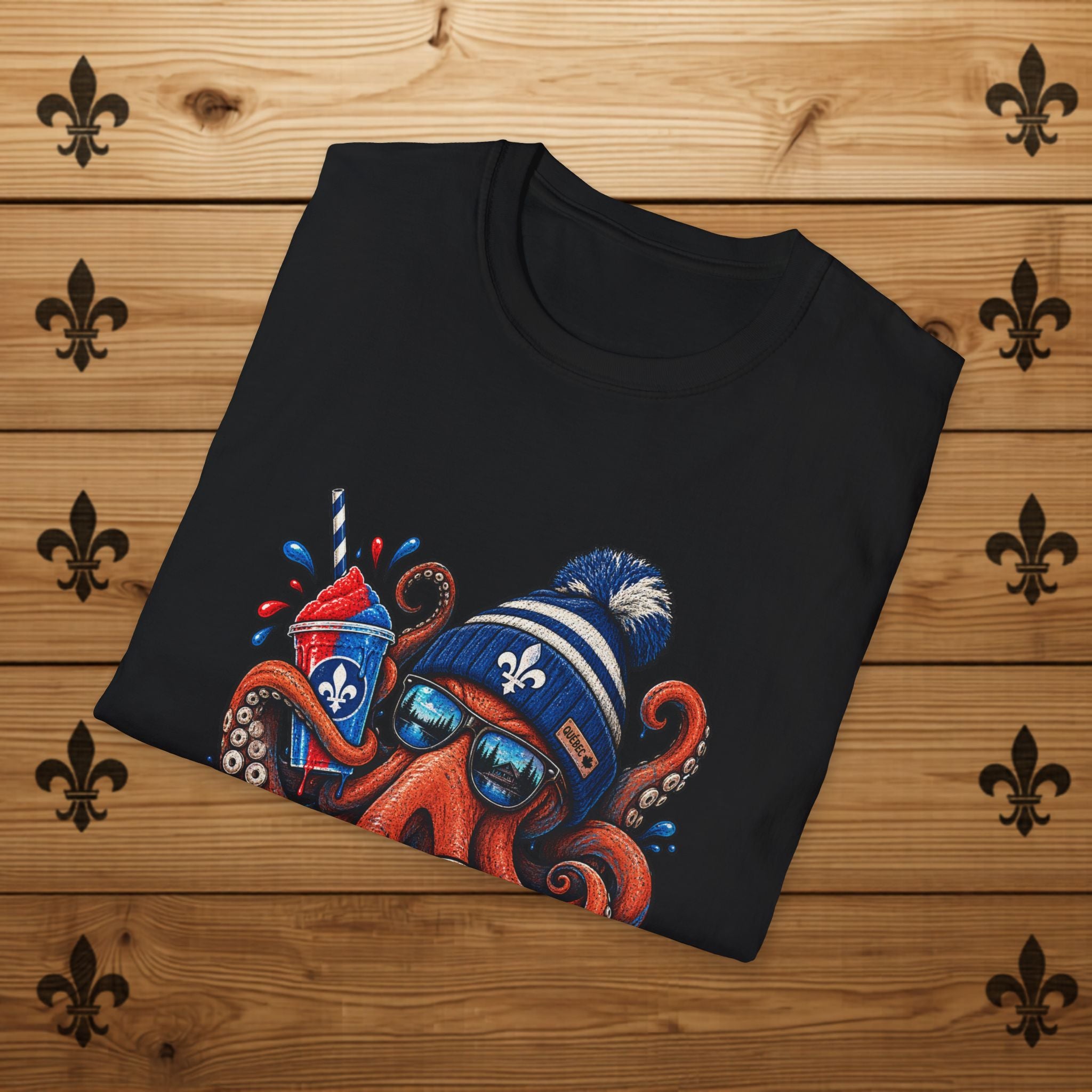Fleur-de-Lys Octopus - T-Shirt