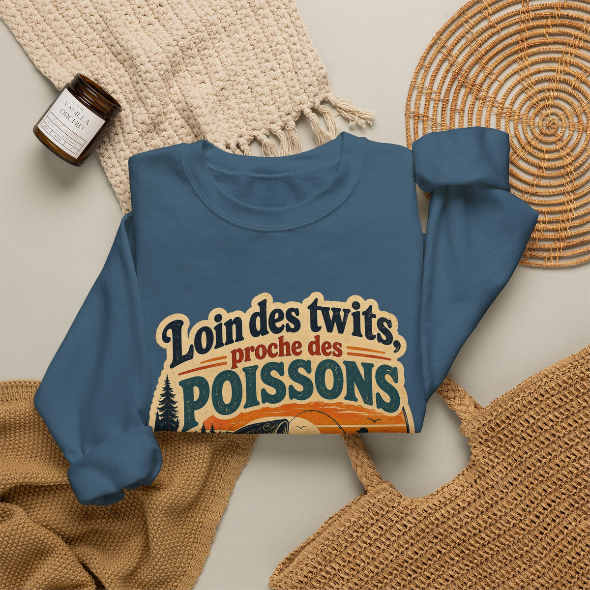Loin des twits, proche des poissons - Sweatshirt