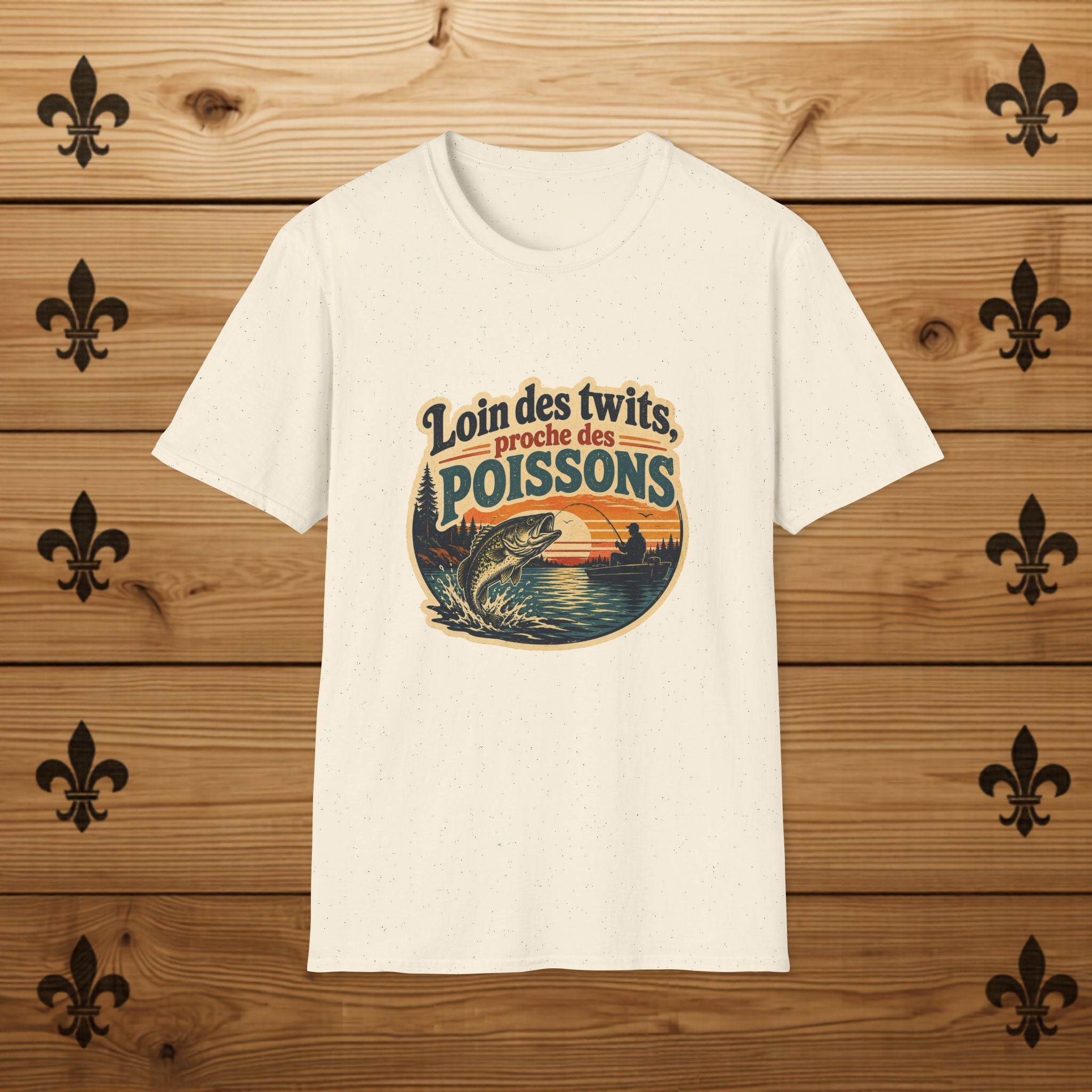 Loin des Twits, Proche des Poissons - T-Shirt
