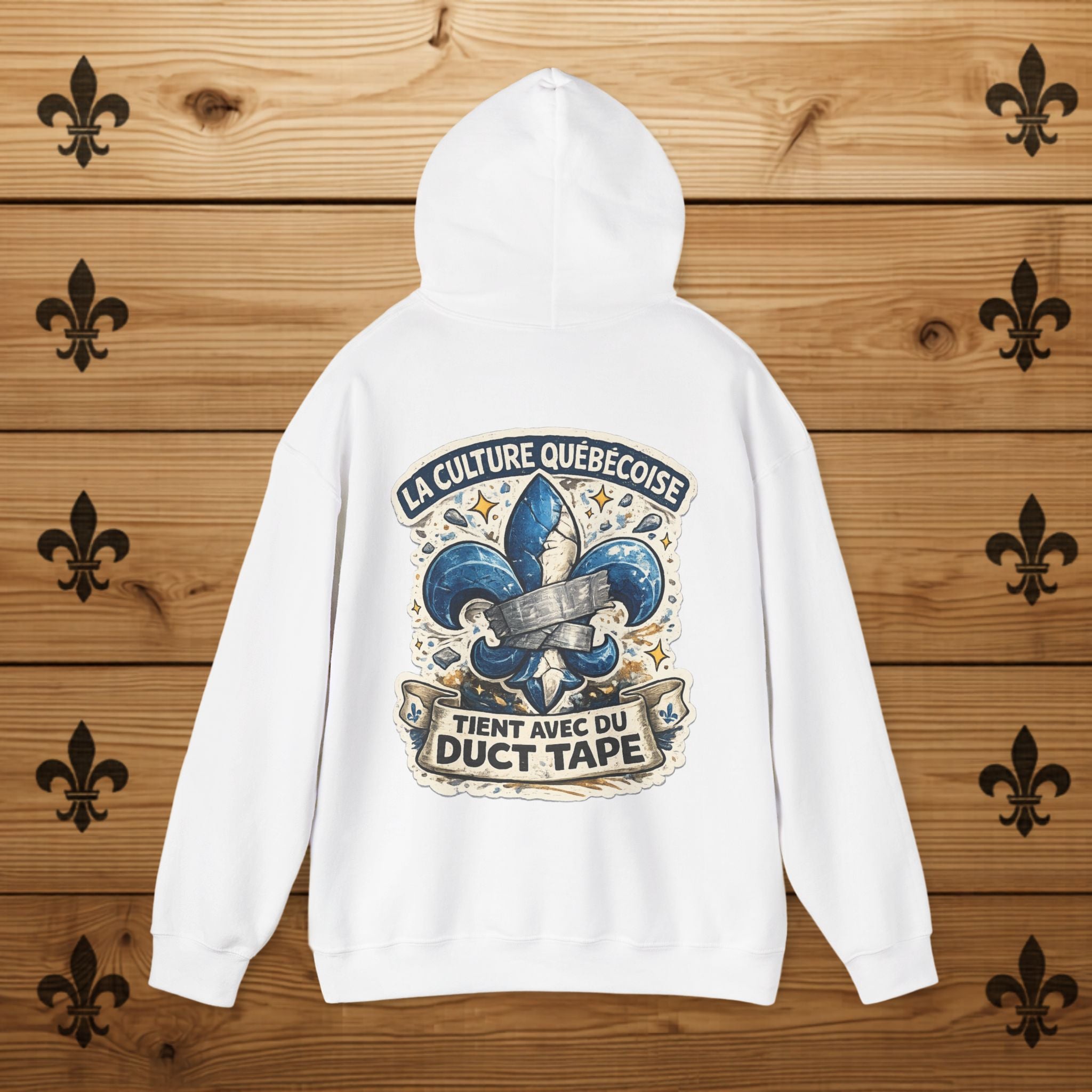 Fleur-de-lys Hoodie Humour Québécois Québec Day Funny Québec Shirt Québec Vintage Hoodie Québécois
