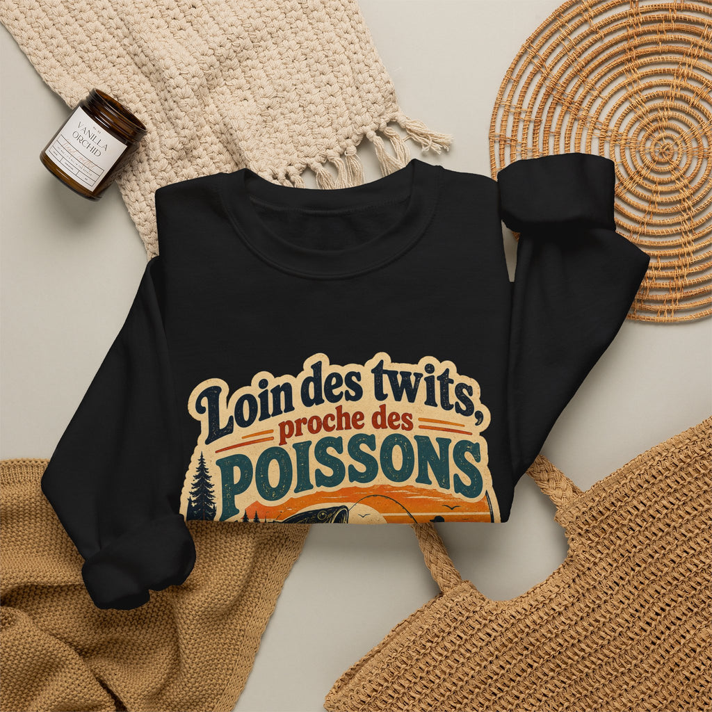 Loin des twits, proche des poissons - Sweatshirt