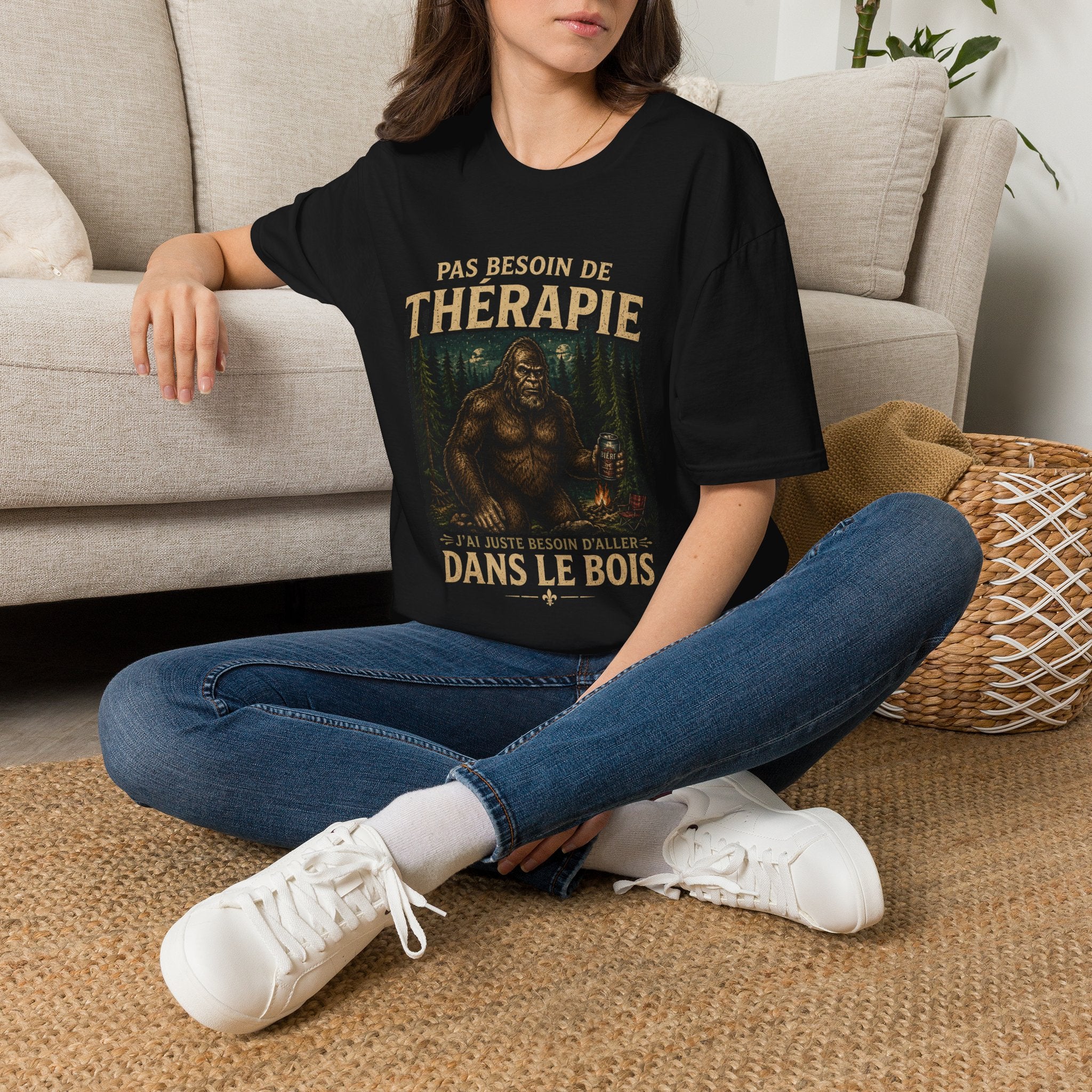 Pas Besoin de Thérapie Sasquatch -T-Shirt