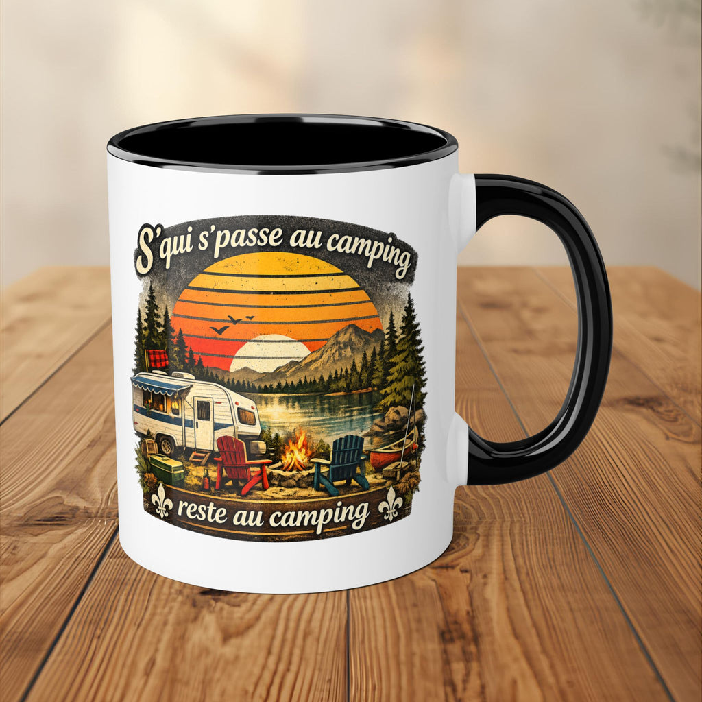 Tasse humoristique Camping Québec