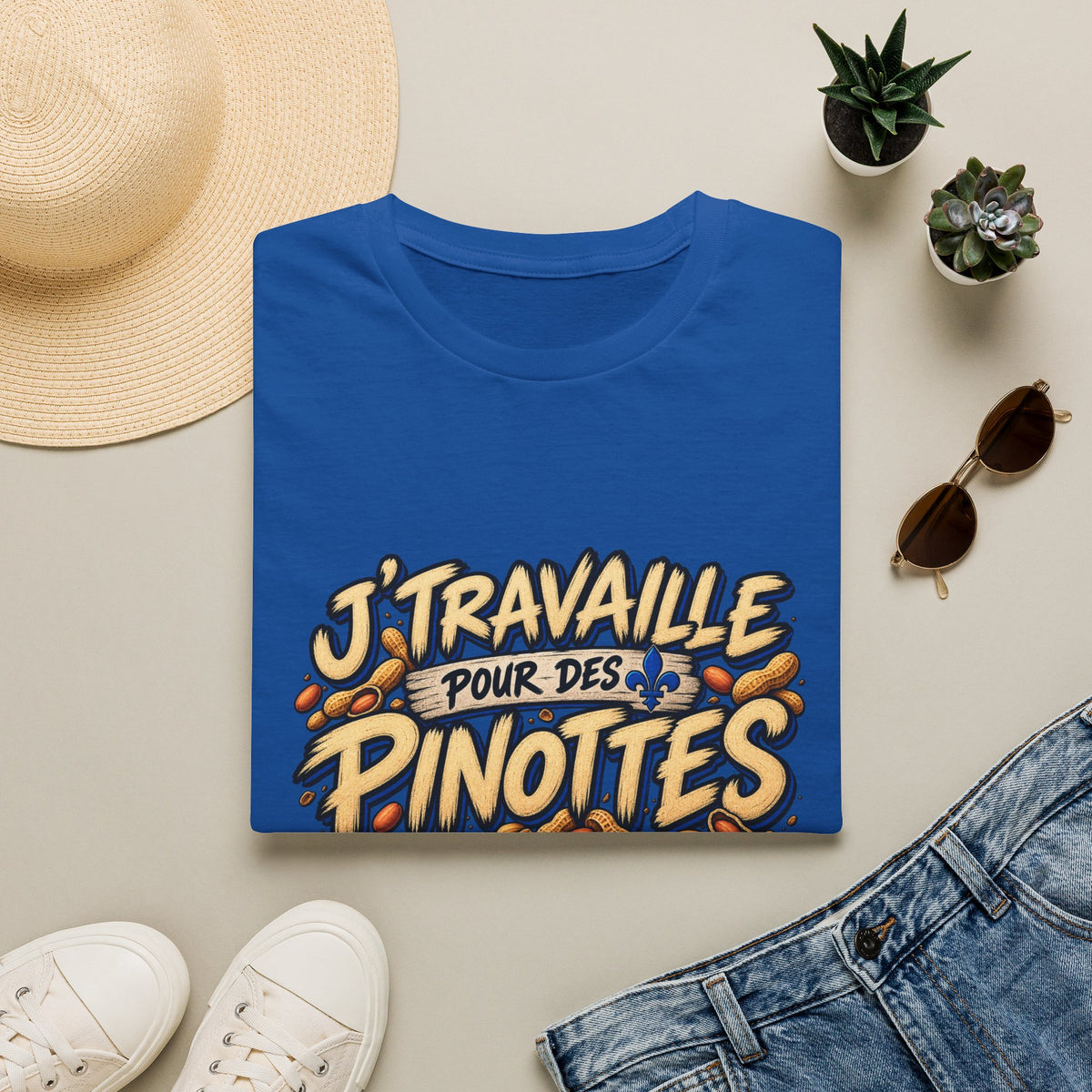 J’Travaille pour des Pinottes - T-Shirt
