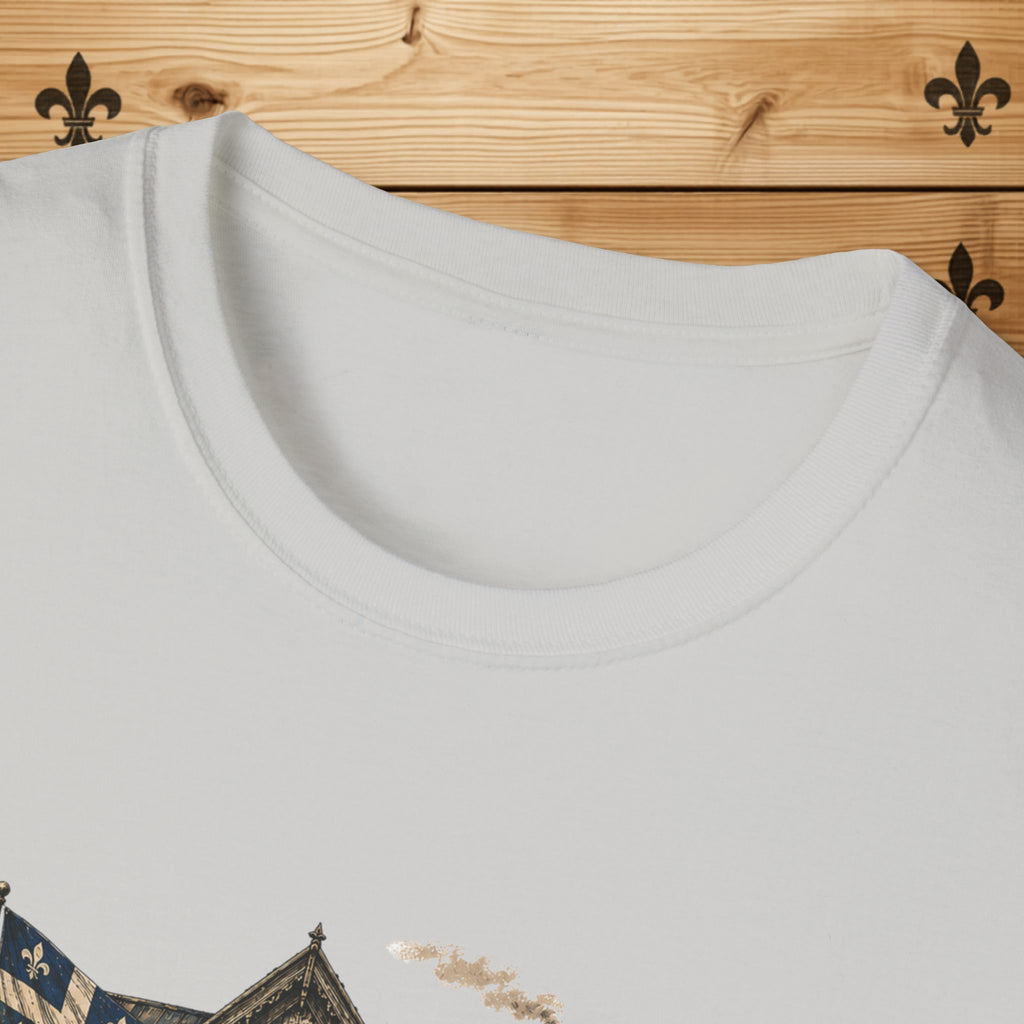 T-Shirt Couple Ferme Hantée Chandail Gothique Québécois Illustration Rustique Americana Couple Halloween