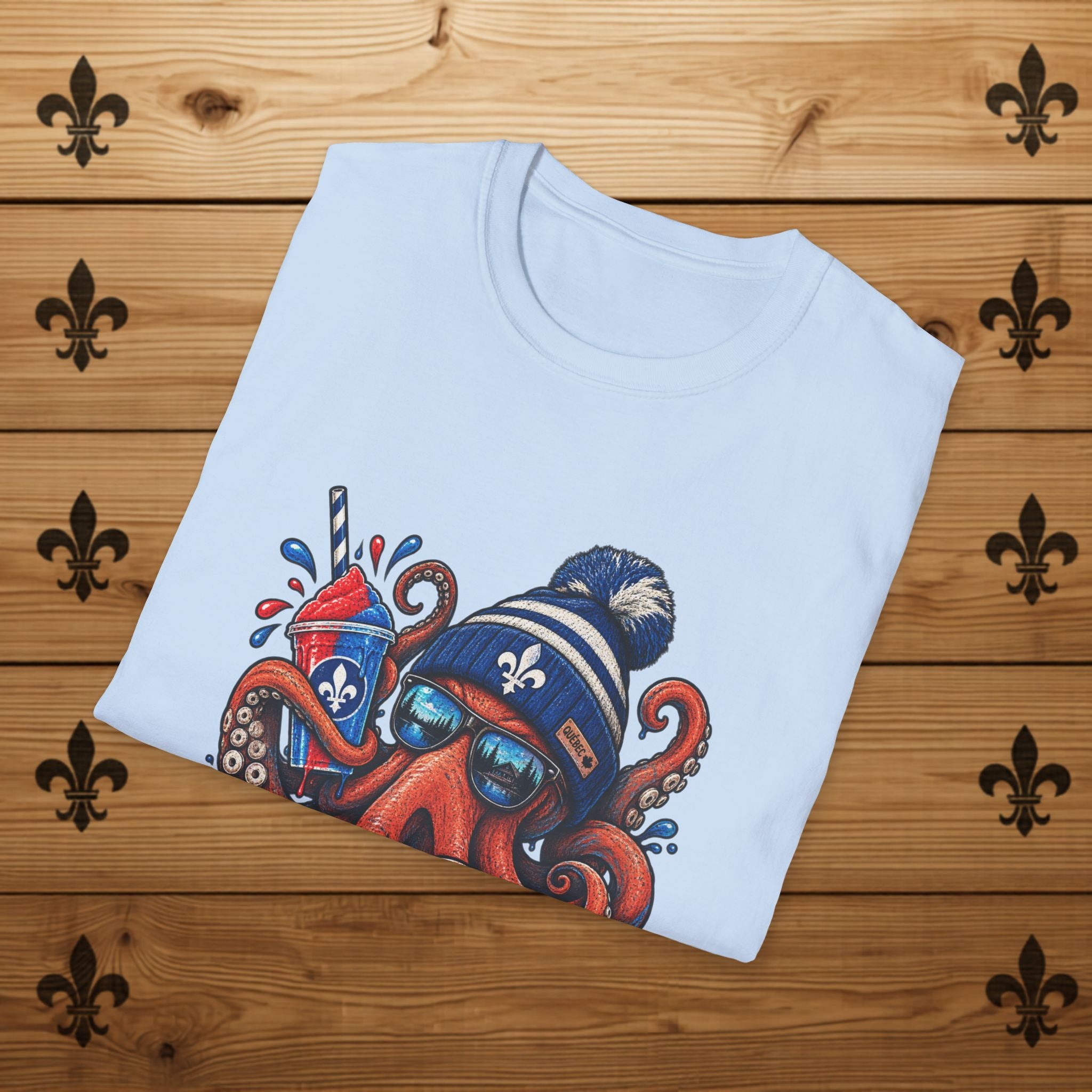 Fleur-de-Lys Octopus - T-Shirt
