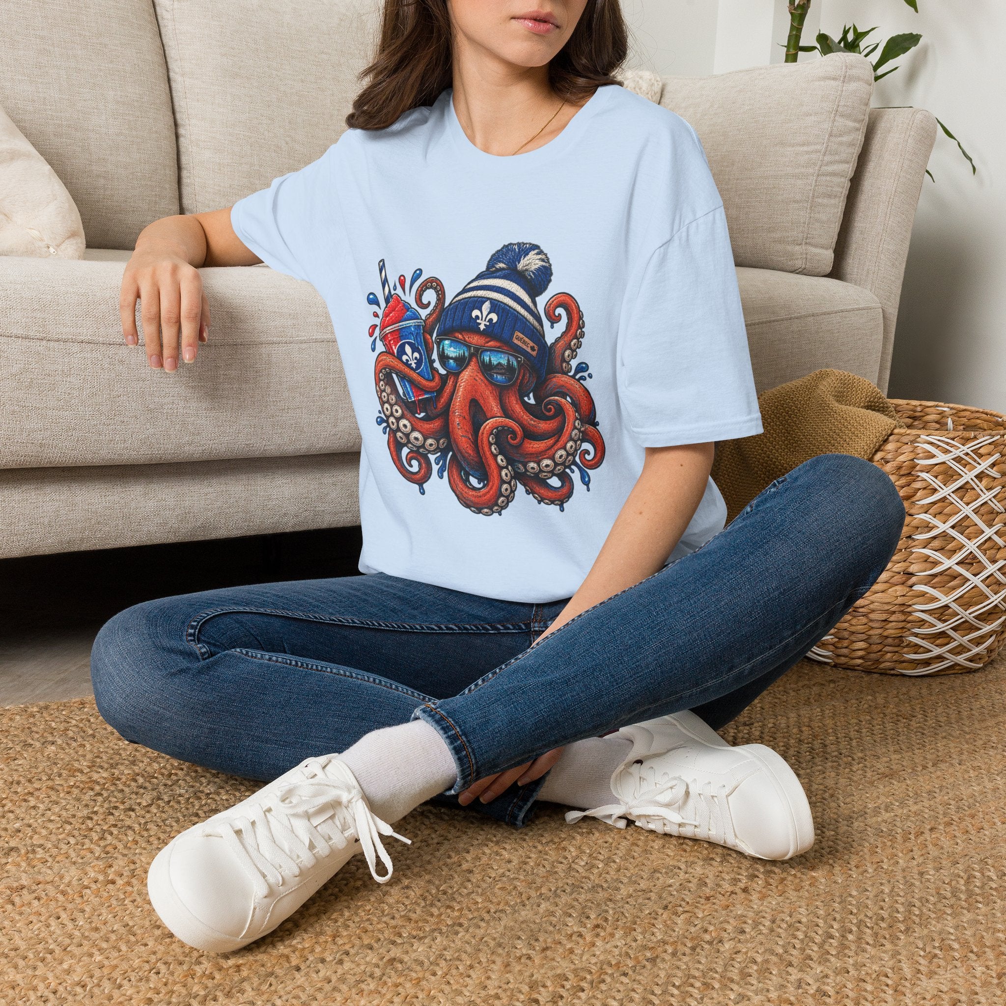 Fleur-de-Lys Octopus - T-Shirt