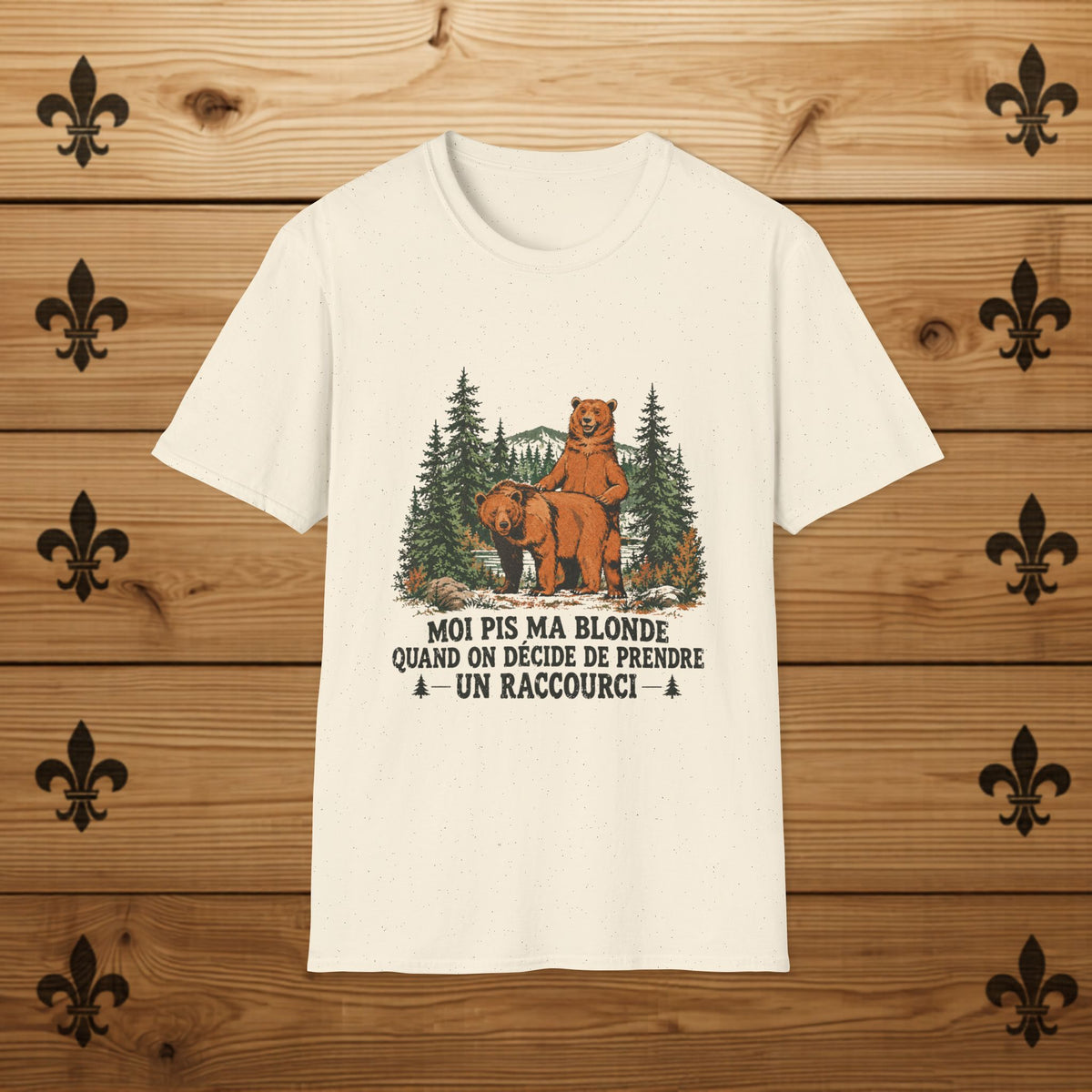 Moi pis ma blonde ours - T-Shirt