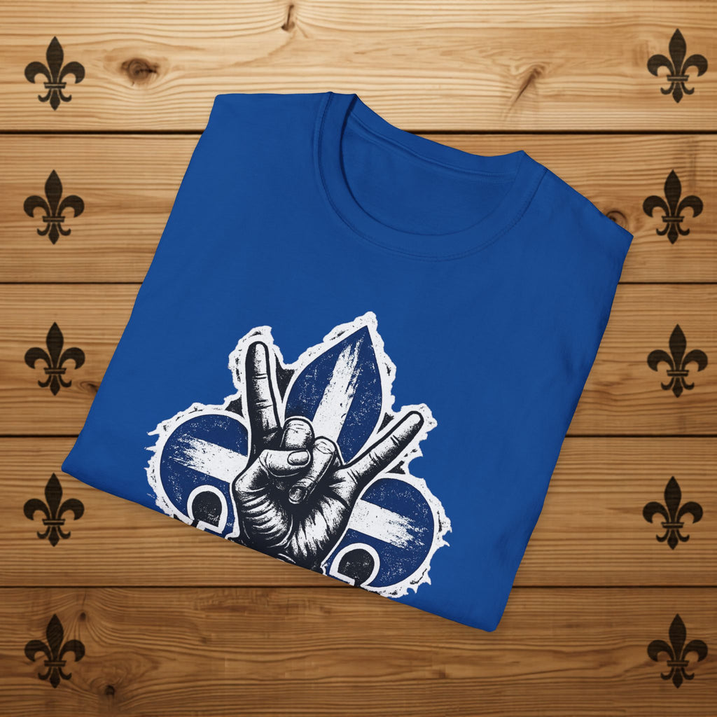 Québec Fleur-de-Lys Metalhead - T-Shirt