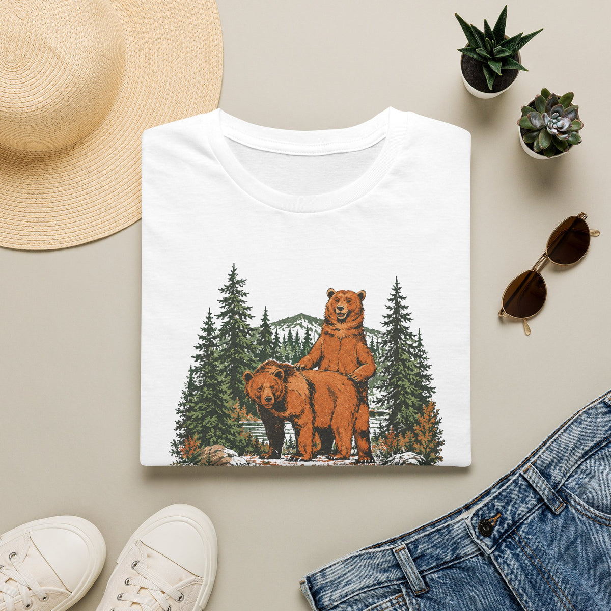 Moi pis mon chum ours - T-Shirt