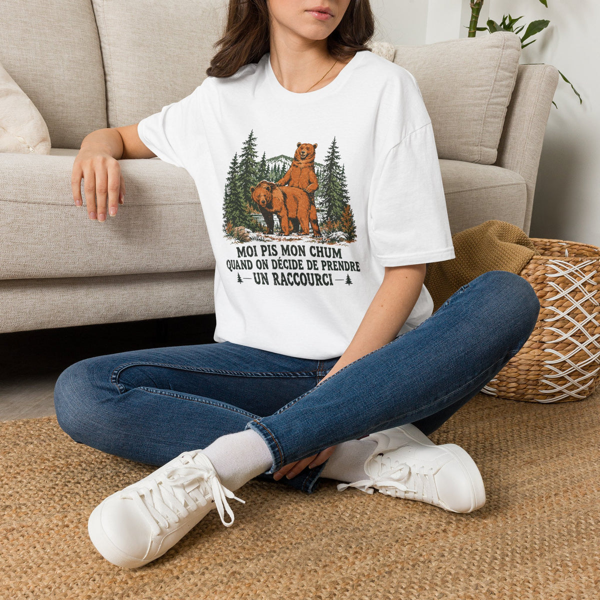 Moi pis mon chum ours - T-Shirt