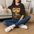 La Sainte Paix Sunset Lake T-Shirt | Vintage Nature Scene