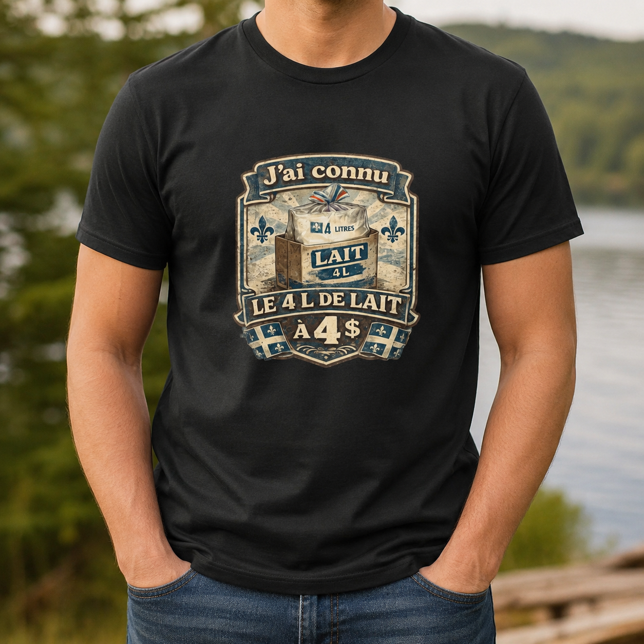 Quebec Vintage T-Shirt French Retro Tee T-Shirt Quebecois Quebec Nostalgie