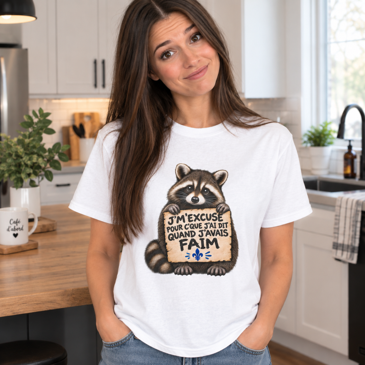 J'm'excuse pour c'que j'ai dit quand j'avais faim - T-Shirt