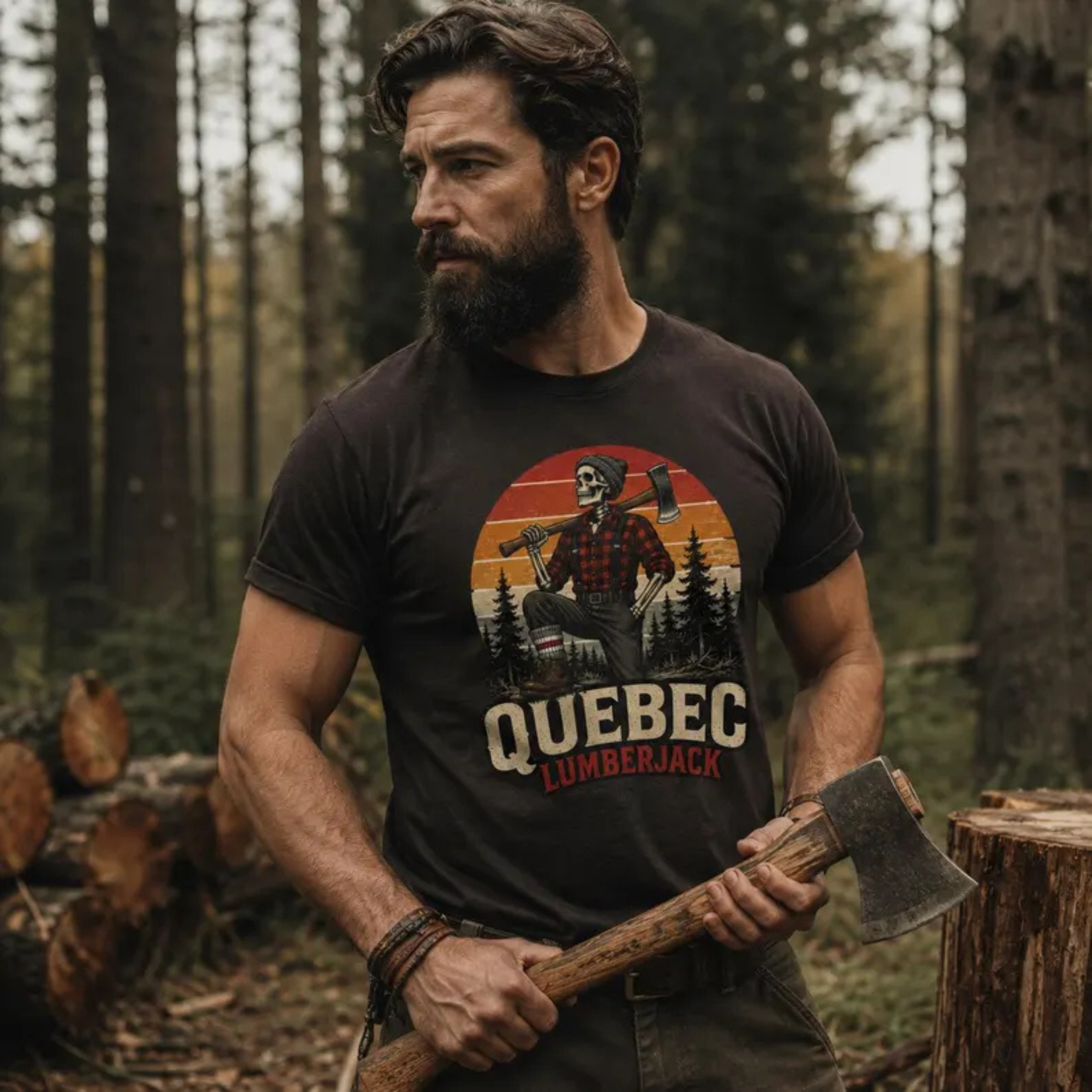 Quebec Lumberjack - T-Shirt